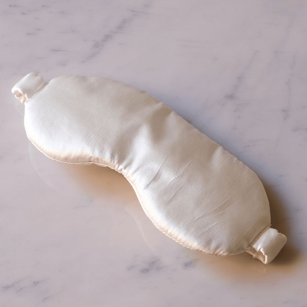 silk eye sleeping mask on a white background
